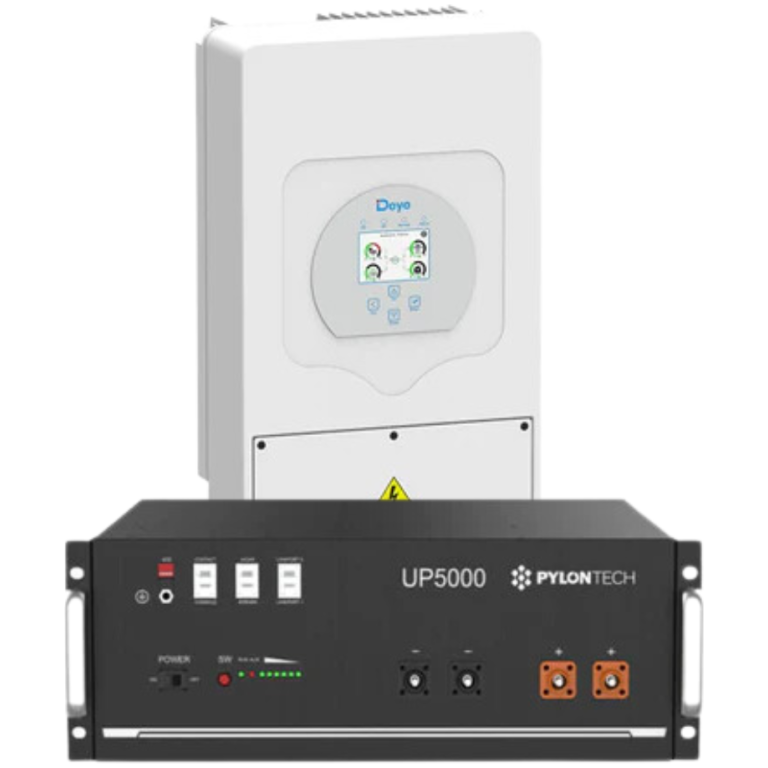 Deye 5kW Solar Inverter + Pylontech UP5000 Lithium-Ion Battery Bundle