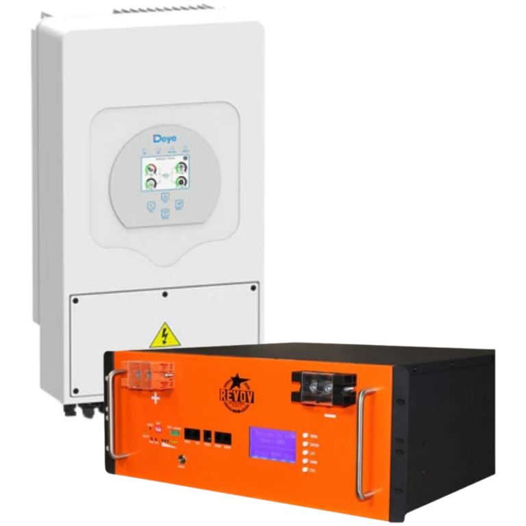 5kW Solar Inverter + Battery Back Up R100 51.2V 100Ah 5.1kWh Lithium Iron Phosphate Battery